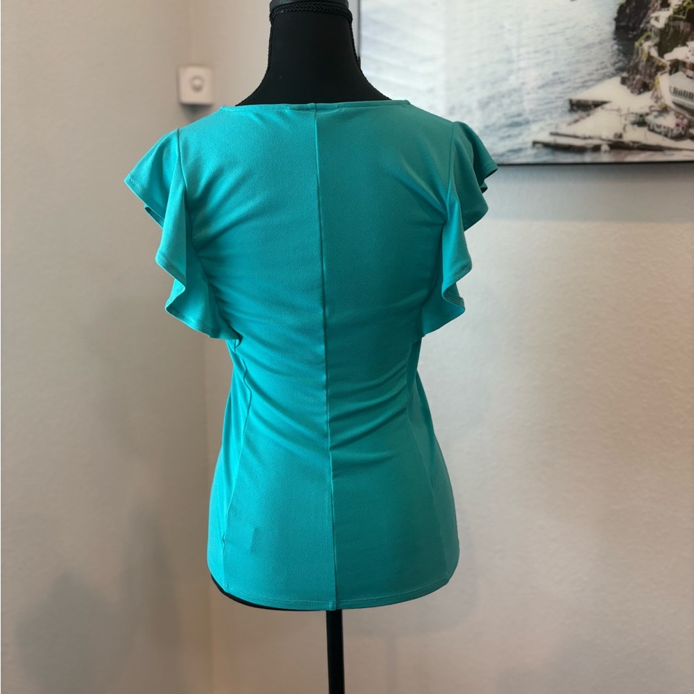 Bold Elements XS Teal Business Casual Top - Picture 2 of 3